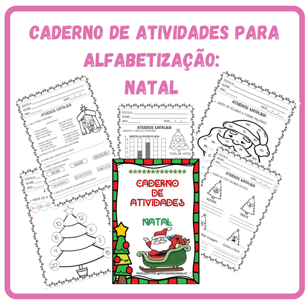Caderno De Atividades Para Alfabetização Natal Prof Amanda Ramalho 2470