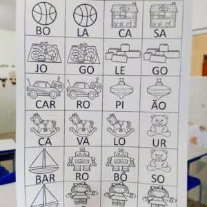 Jogo das sílabas: Brinquedos