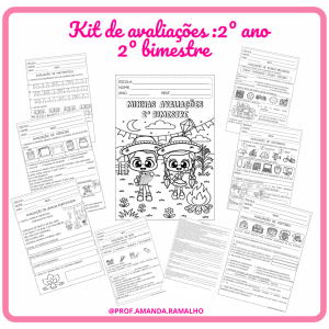 Kit: Avaliações 2° ano: 2º bimestre 2025