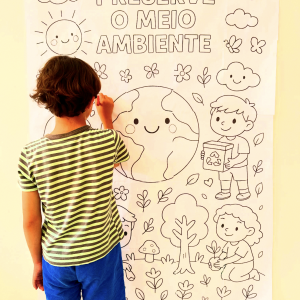 Painel para colorir: Meio ambiente