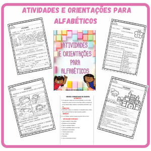 Pacote de atividades+ orientações para alfabéticos