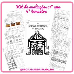 Kit: Avaliações 1° ano: 4º bimestre 2025