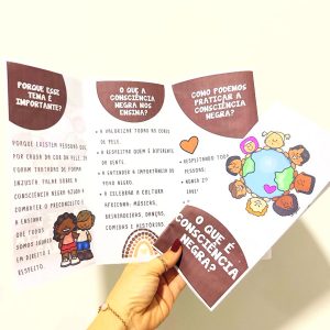Folheto explicativo para crianças: Consciência Negra