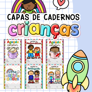 Capinhas de caderno: Tema crianças