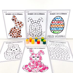 Kit de atividades: Pintando com os dedinhos