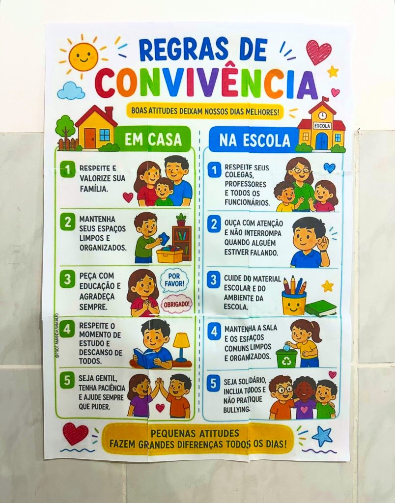 Kit: Regras de convivência – Prof Amanda ramalho