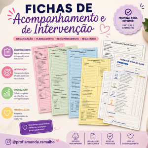 Fichas de acompanhamento e intervenção