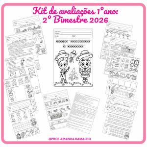 Kit de avaliações para o 1º ano: 2º bimestre 2026