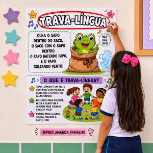 Cartaz + atividades: Trava-língua