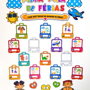 Painel interativo: Minha mala de férias