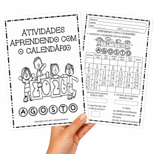 Atividades: Aprendendo com o calendário de agosto