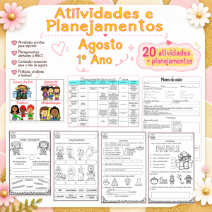 Planejamentos + atividades: Agosto