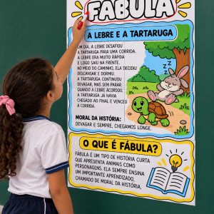 Cartaz + atividades: Fábulas