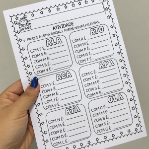 Atividade: Trocando letras, formando palavras