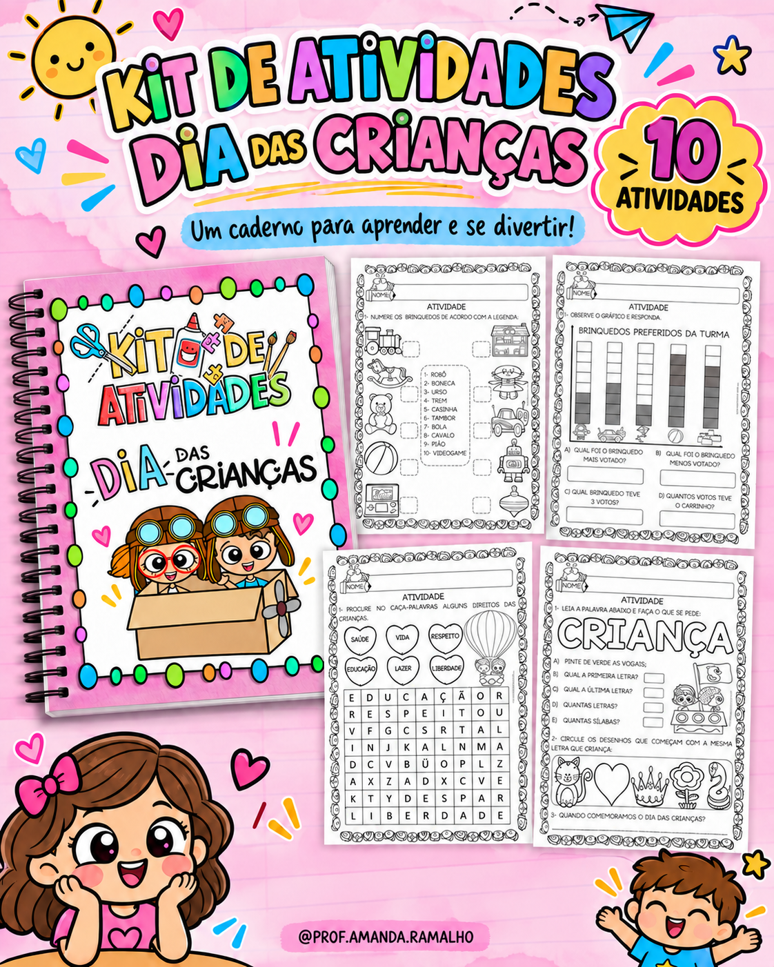 Kit de atividades: Dia das crianças